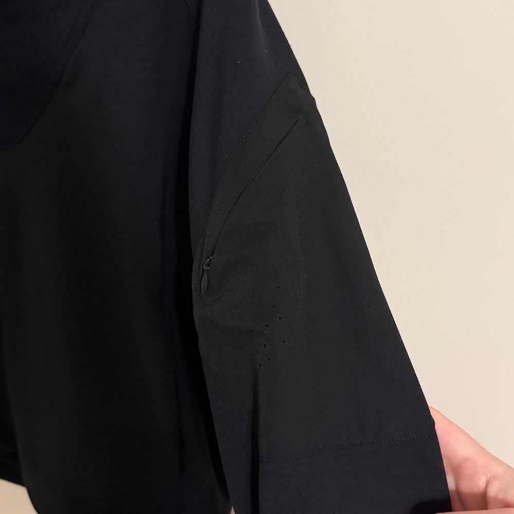Indyeva Bunda Il Pullover Fleece Hoodie in Black Size Small Athleisure Comfort - Picture 4 of 7